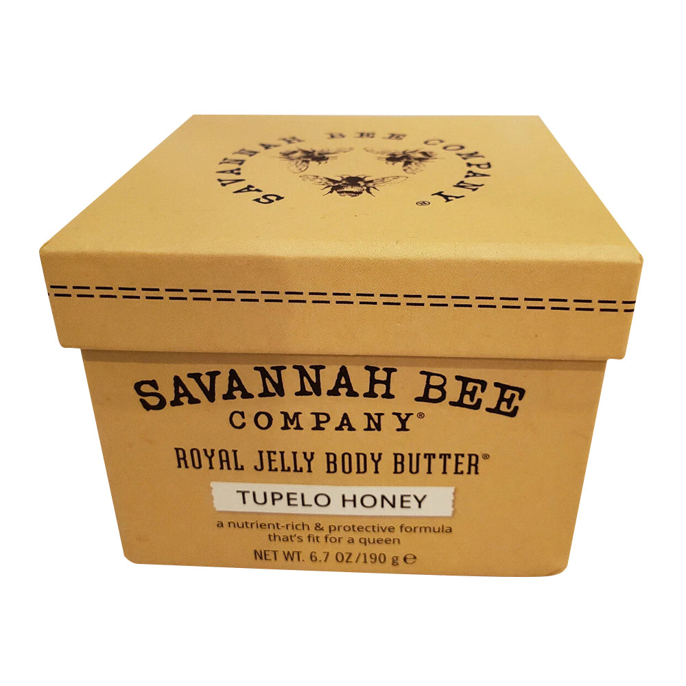 Savannah Bee Royal Jelly Body Butter with Tupelo Honey for Skin Nourishment 6.7Oz (190g)
